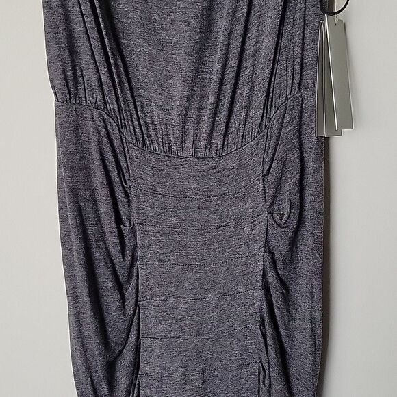 NWT ALC XS Covan Dress Grey Goddess Maxi Long Ruched Sexy Party Luxury Formal - Picture 6 of 16